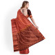Exclusive Indian Red Embroidered Tussar Saree 